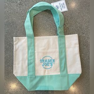 NWT | Trader Joe’s | Limited Edition Pastel Mini Tote Bag (GREEN)